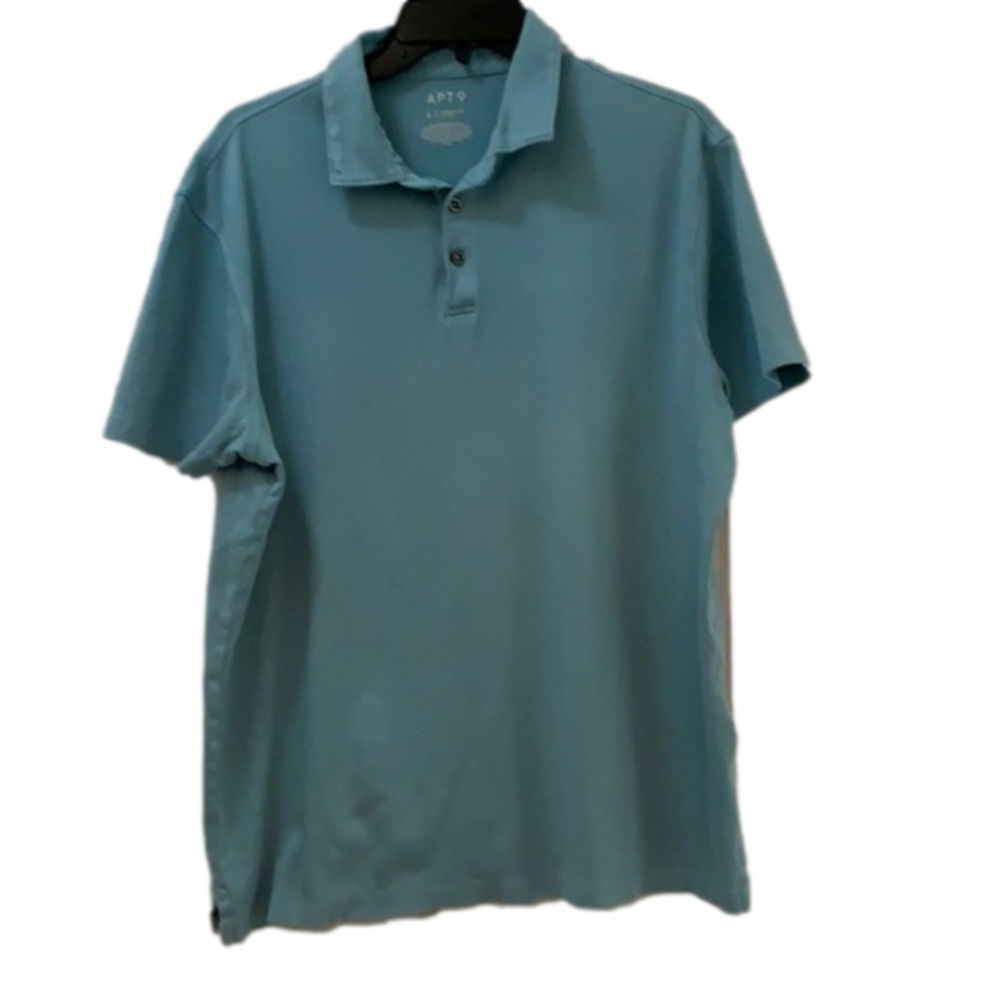 🔥🔥SALE🔥🔥APT. 9 Sky Blue Short Sleeve Polo Shirt